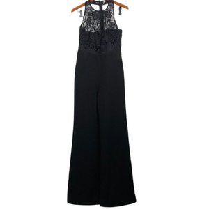 NWT Anthropologie Leifsdottir Black Onyx Lace Jumpsuit
